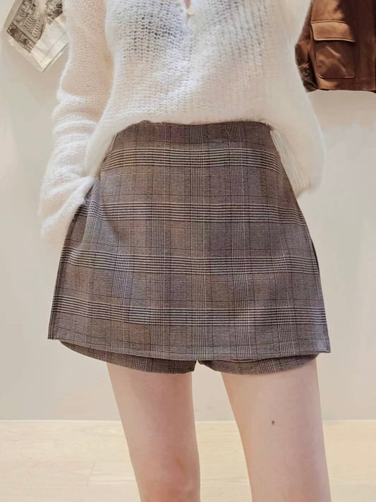 MS51239 Amy checked skorts