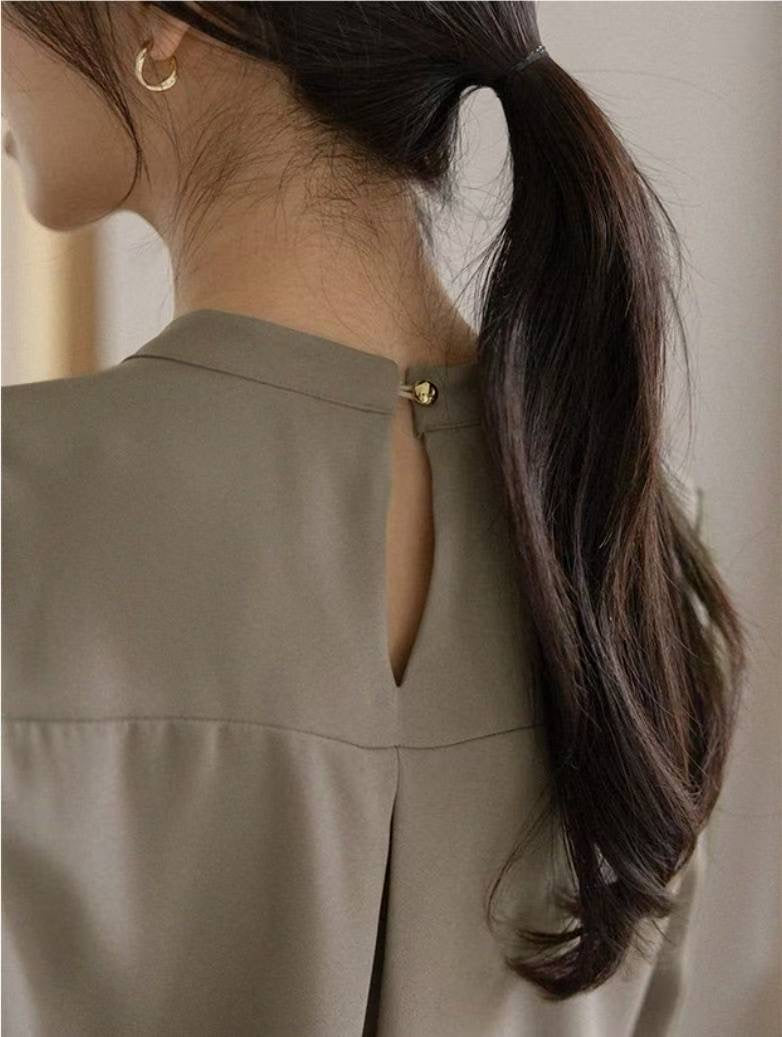 MS50956 Frill chiffon blouse