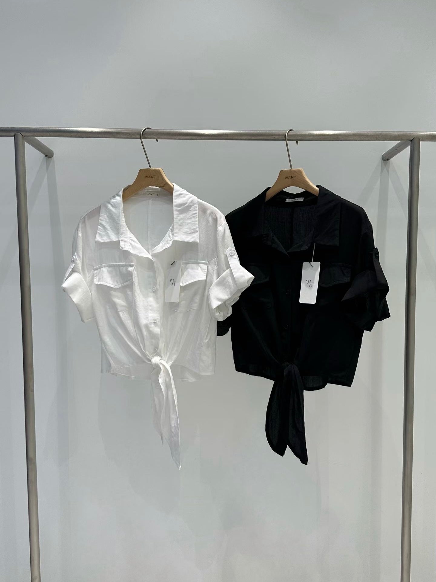 MS60713 Silk chiffon ribbon blouse