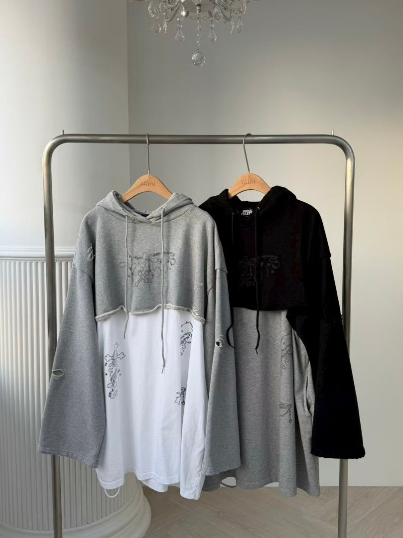 MS51131 Hoodie mix one piece