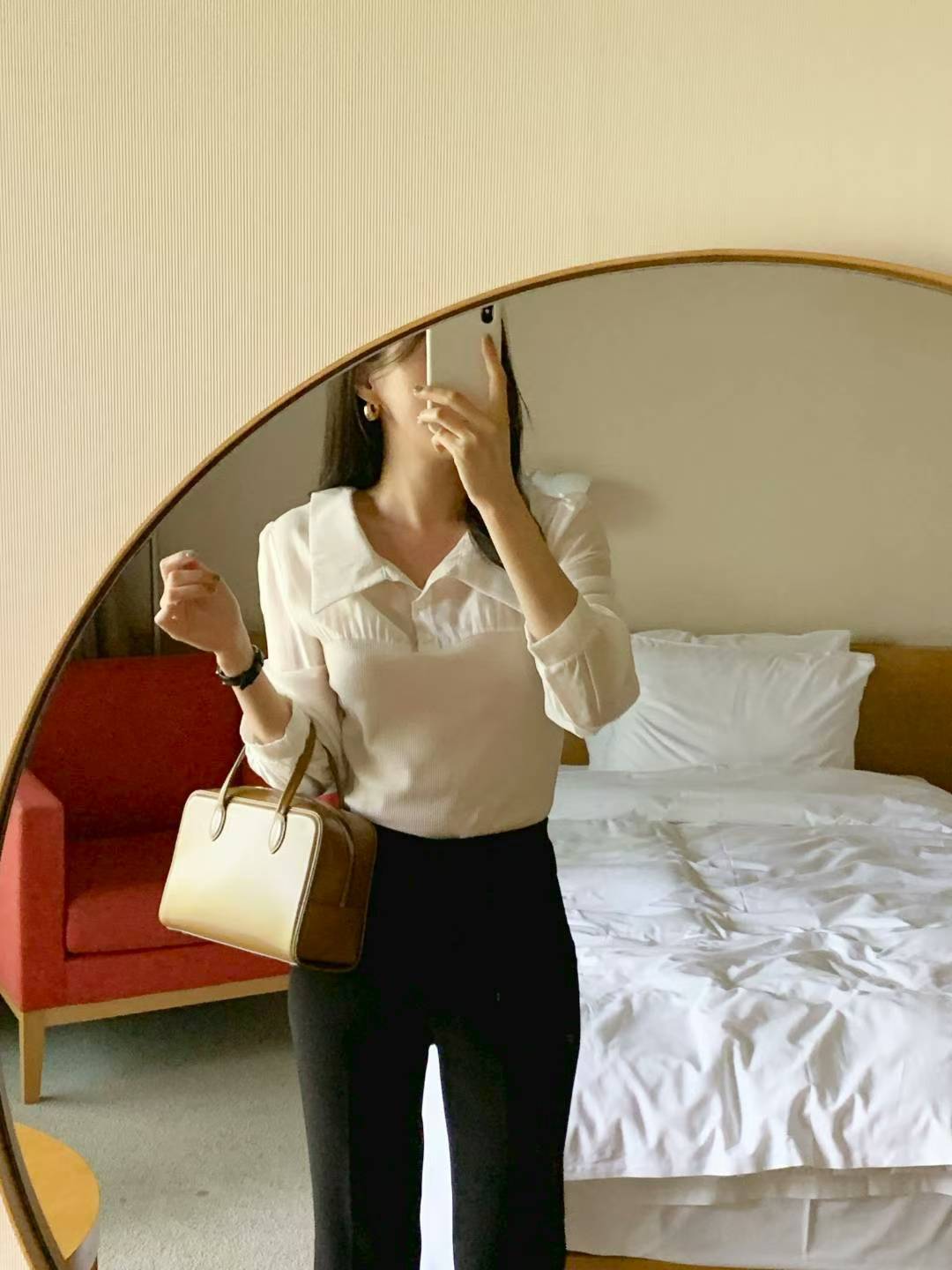 MS51055 Wendy chiffon knit blouse