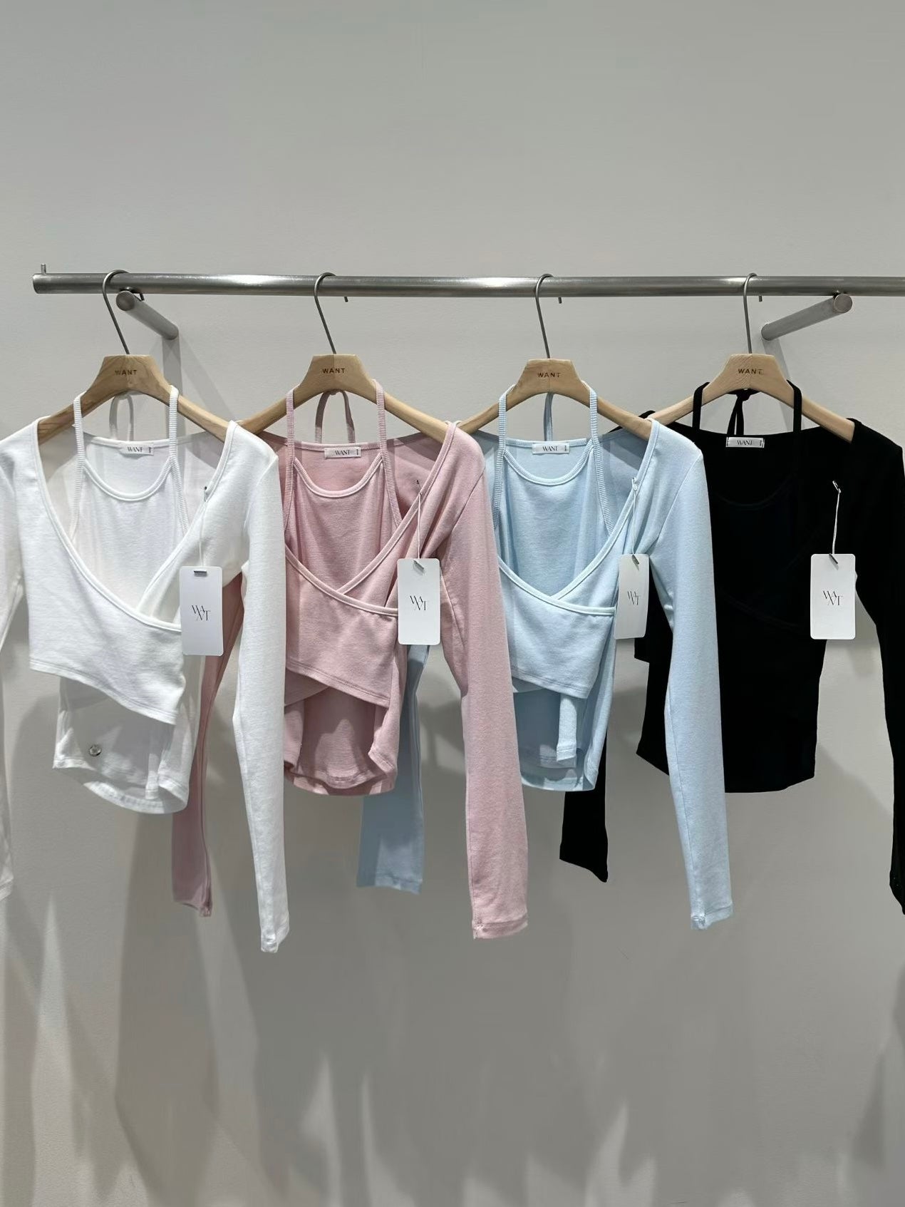 MS60204 Elise halter long sleeve