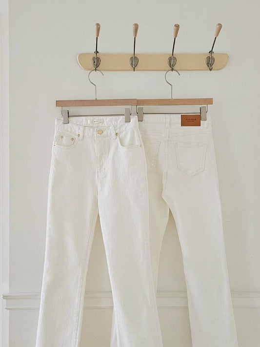 MS51033 Signature cream denim pants