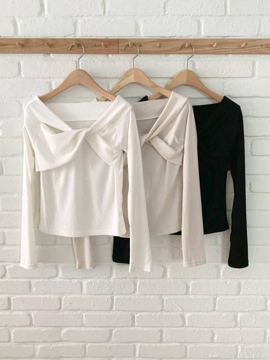 MS51053 Serene ribbon off shoulder top