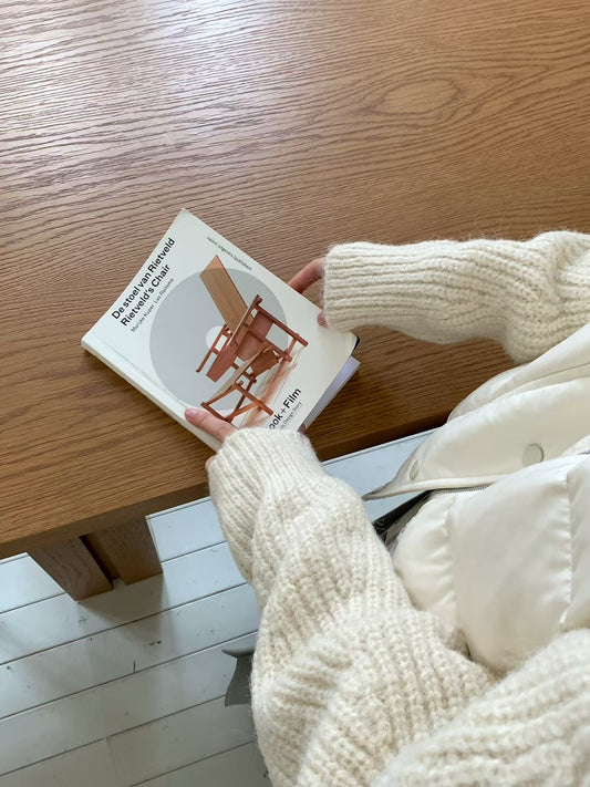 MS51084 Wool knit duck down jacket