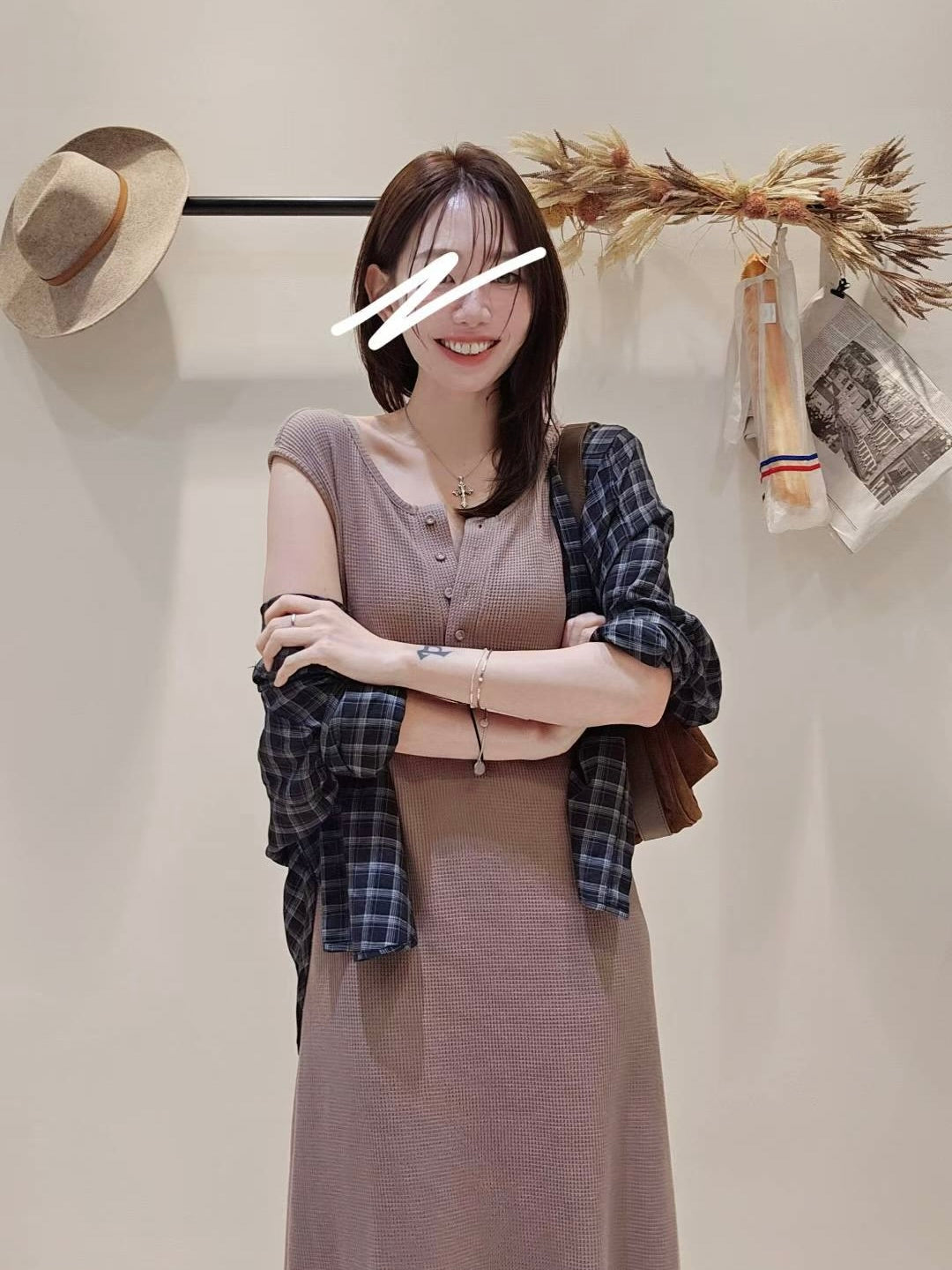 MS51004 Waffle trim daily dress