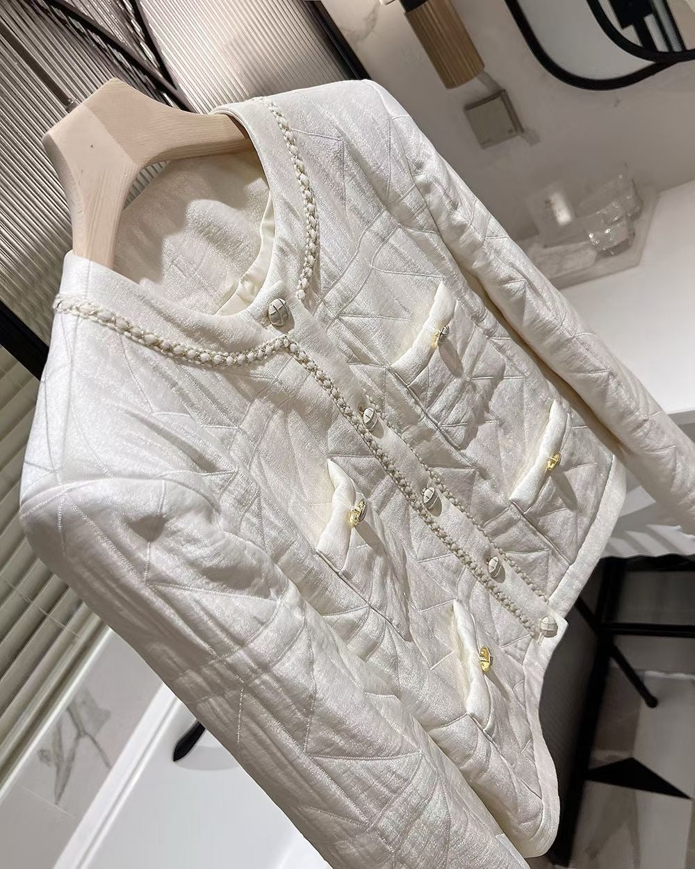 MS51204 Jennie tweed white outer