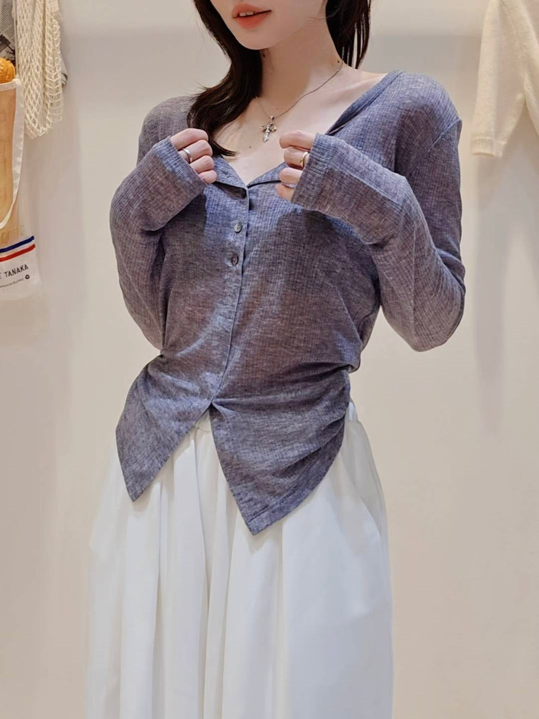 MS51001 Henry tencel top