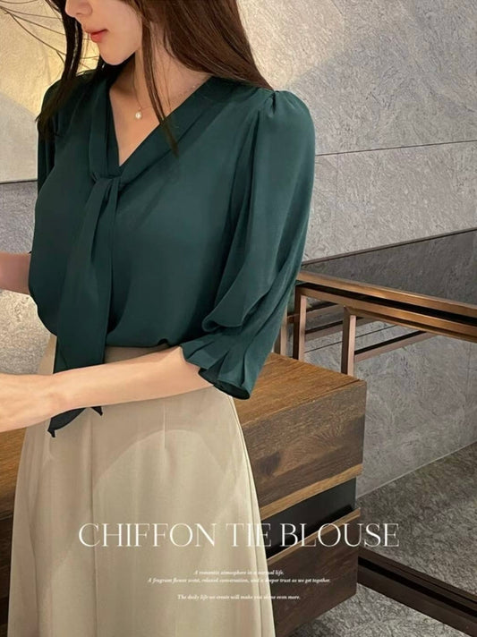 MS50860 Soft touch chiffon blouse