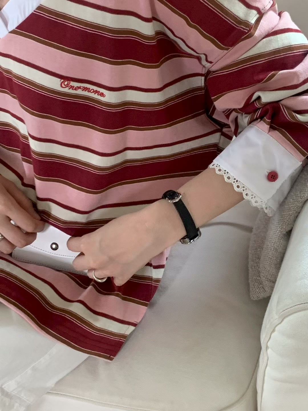 MS50802 V Collar coloring top