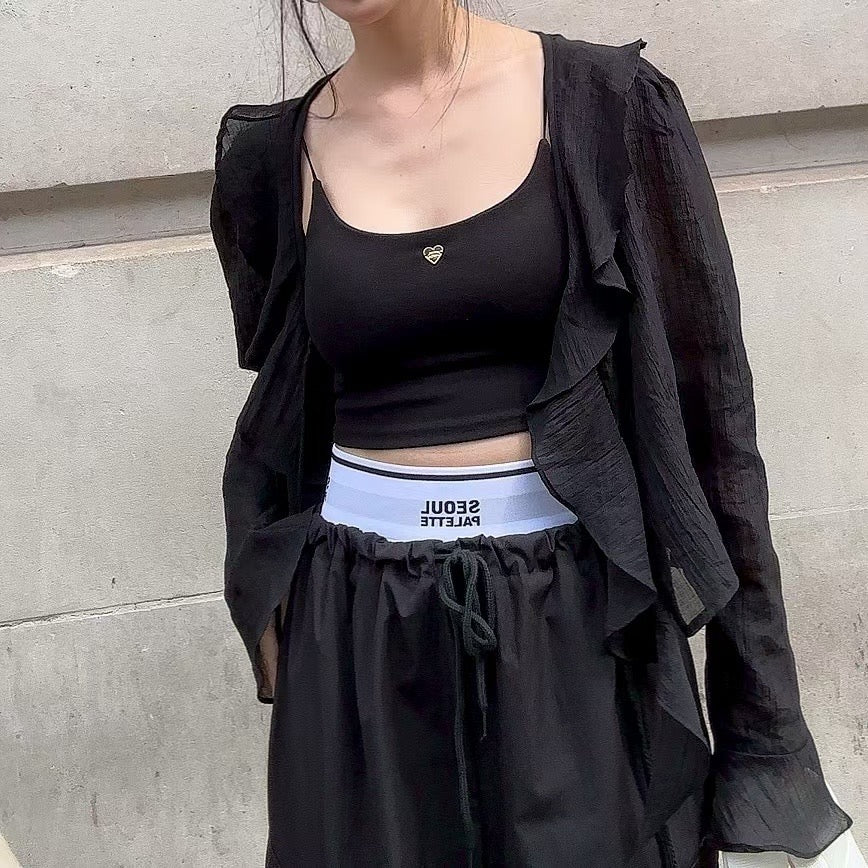 MS50818 Banding sporty trousers