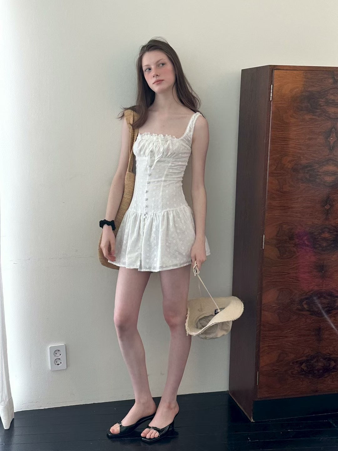 MS50830 France ribbon lace dress