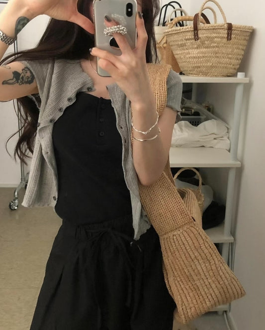 MS50824 Quinn short sleeve knit top