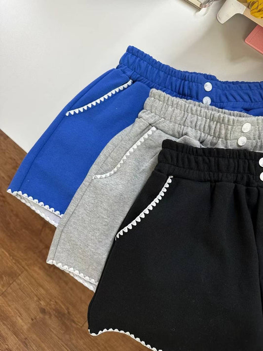 MS50822 Drawstring high waist shorts