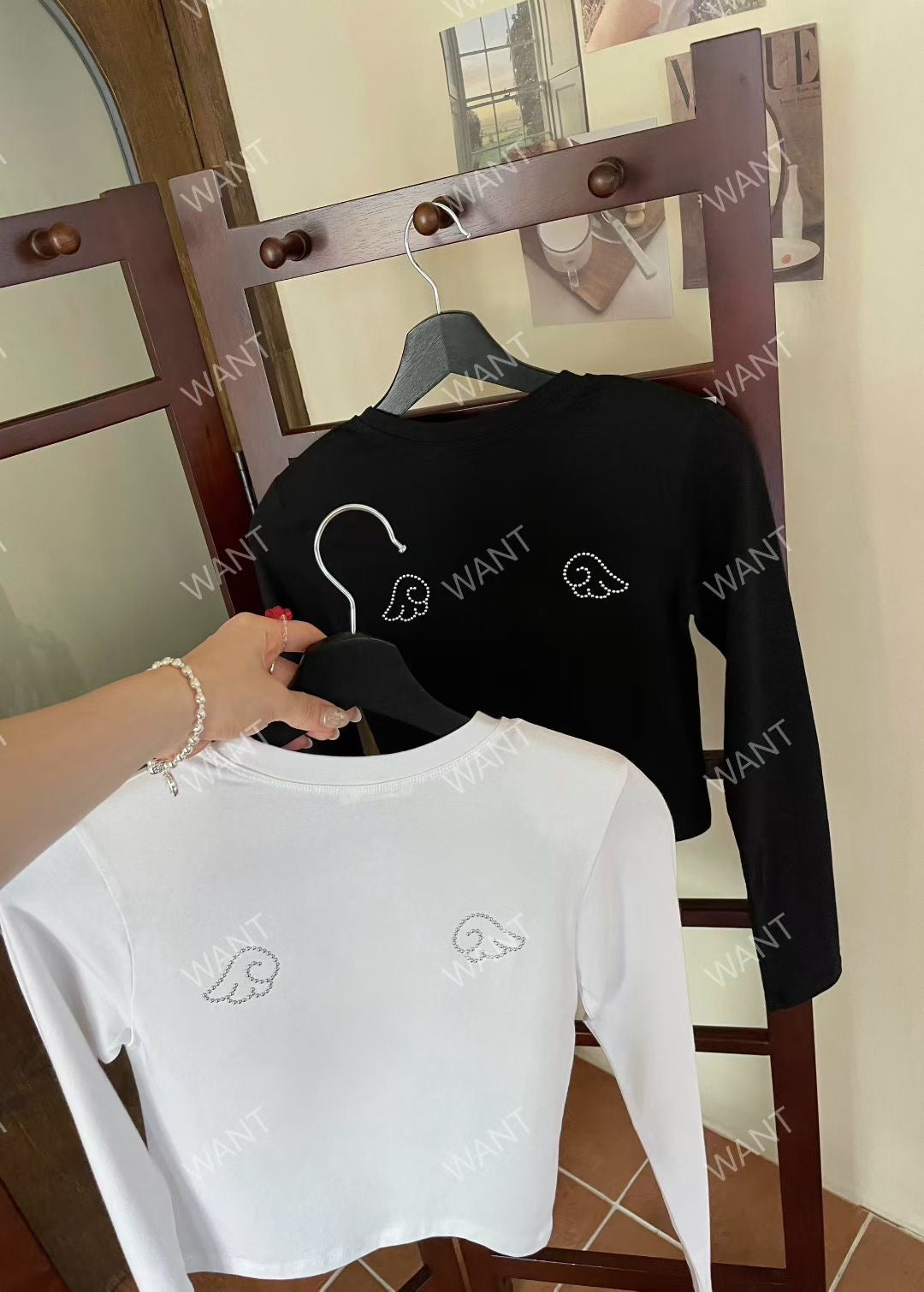 MS50846 Angel diamond long sleeve