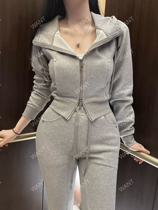 MS50851 Emilie crop hoodie