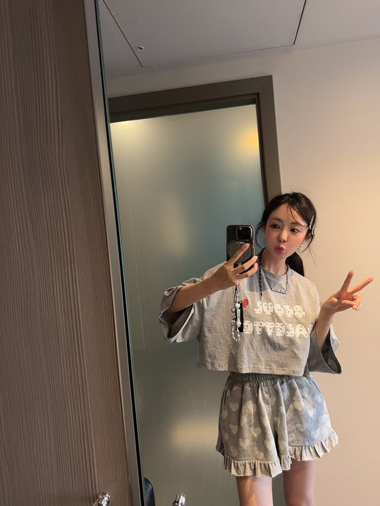 MS50868 Cute drawstring shorts