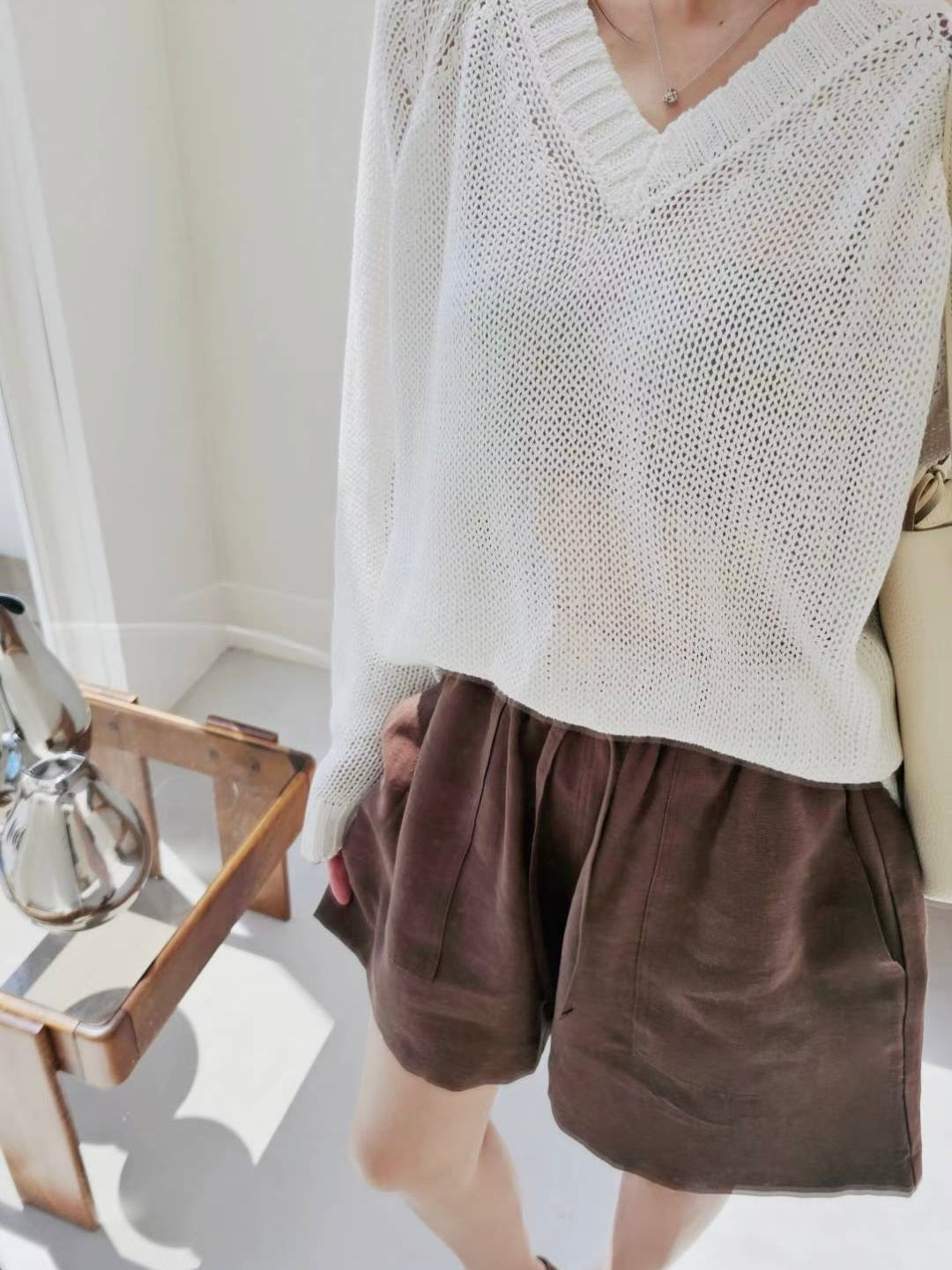 MS50902 Autumn pockets shorts
