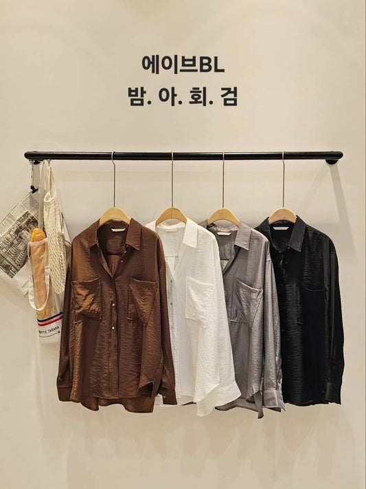 MS50904 Luxe satin blouse