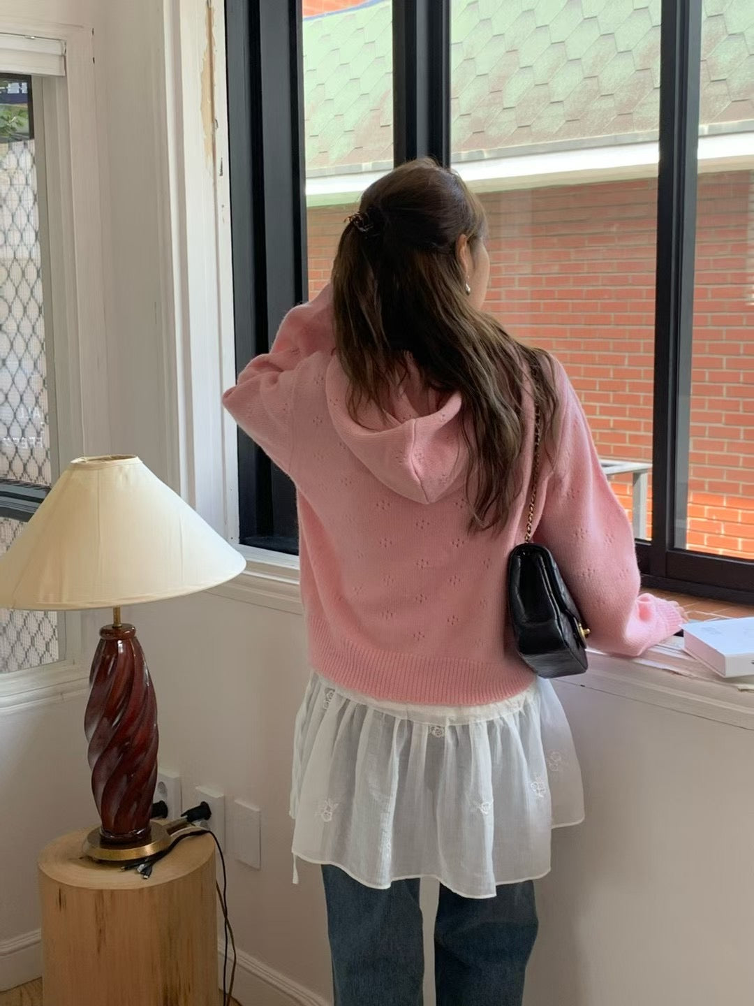 MS50916 Jennie floral hoodie outer