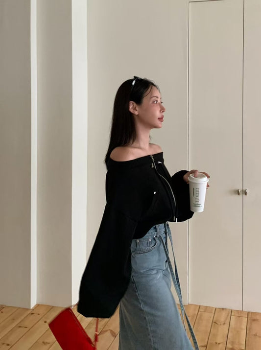 MS50931 Vintage off shoulder top