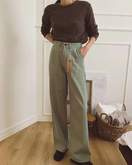 Ash khaki denim jesns