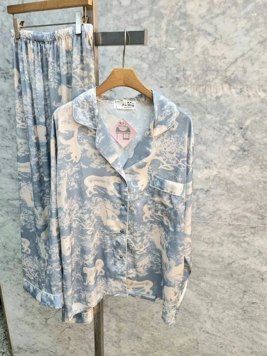 Blue cloud sleeping suit