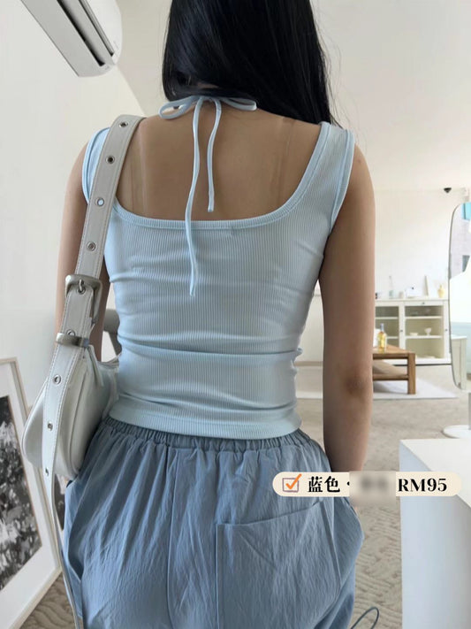 Baby blue singlet top