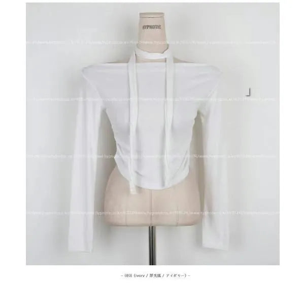 Reine tie off shoulder top