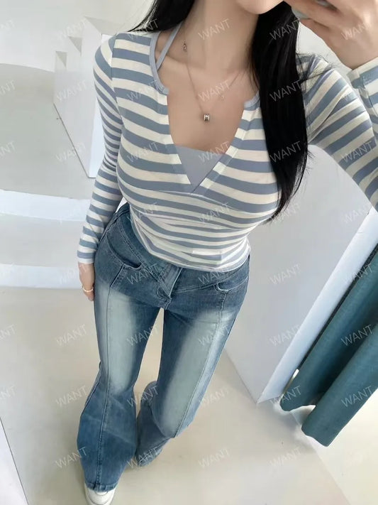 Wendy stripes top
