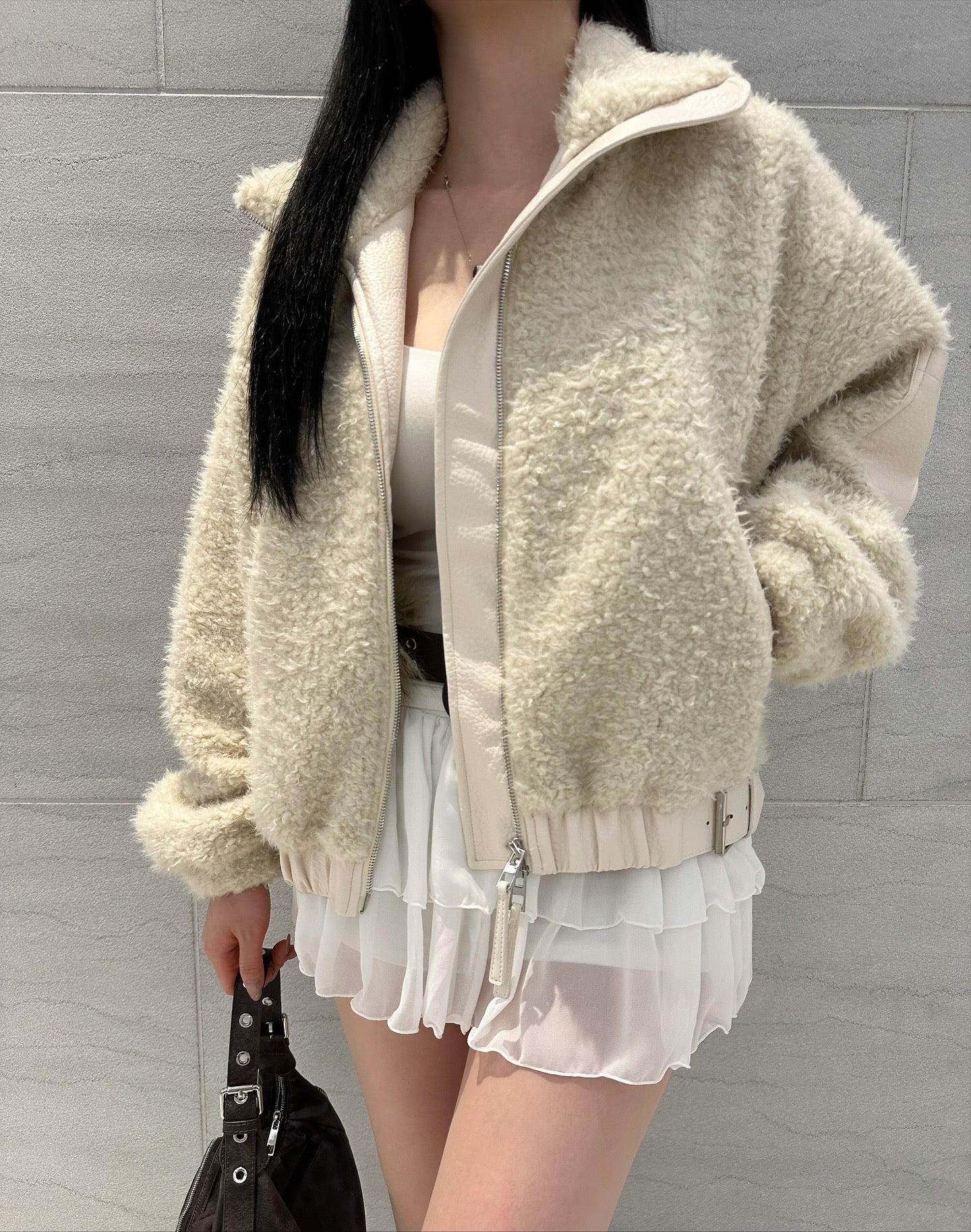 MS51057 Wool leather jacket