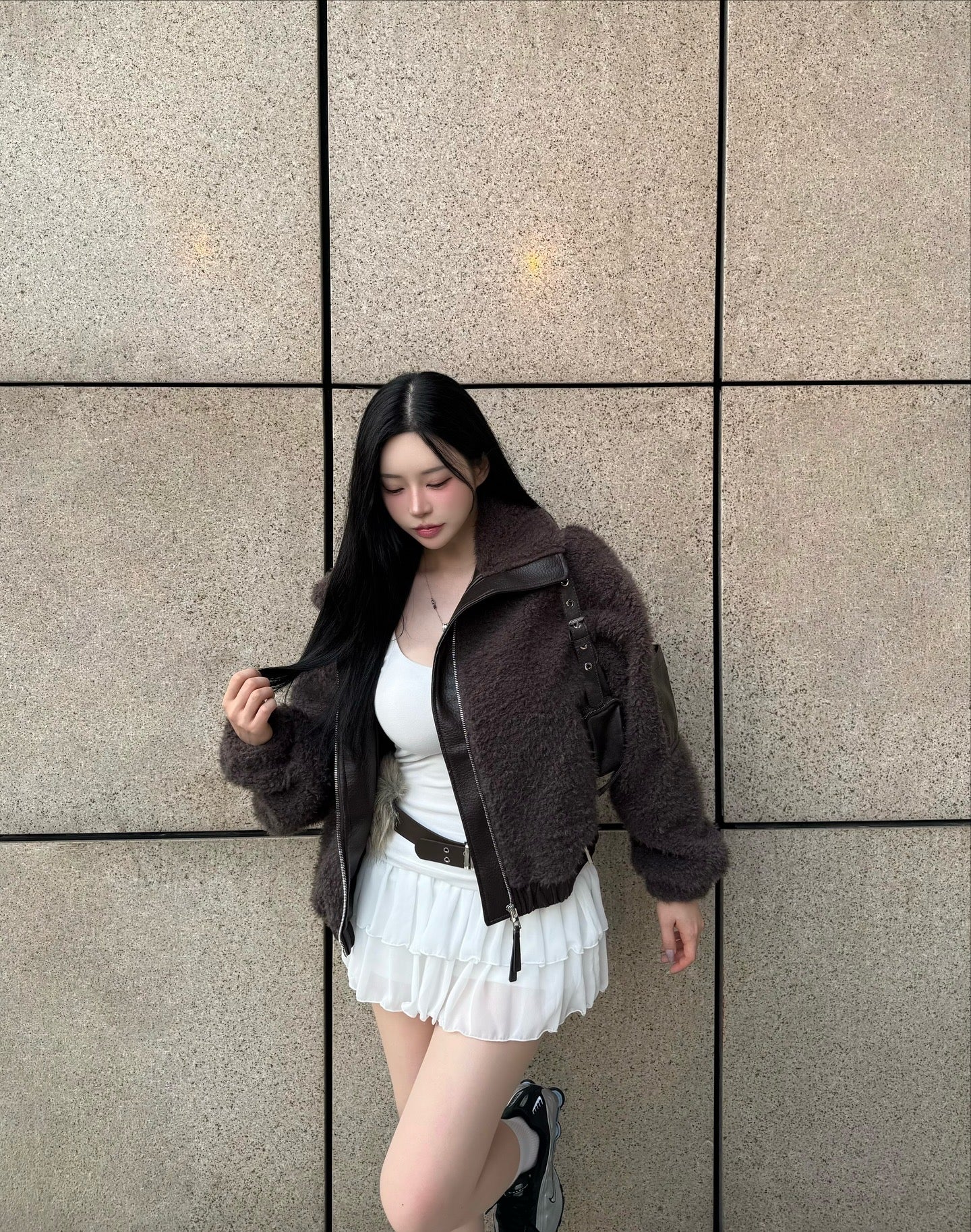 MS51057 Wool leather jacket