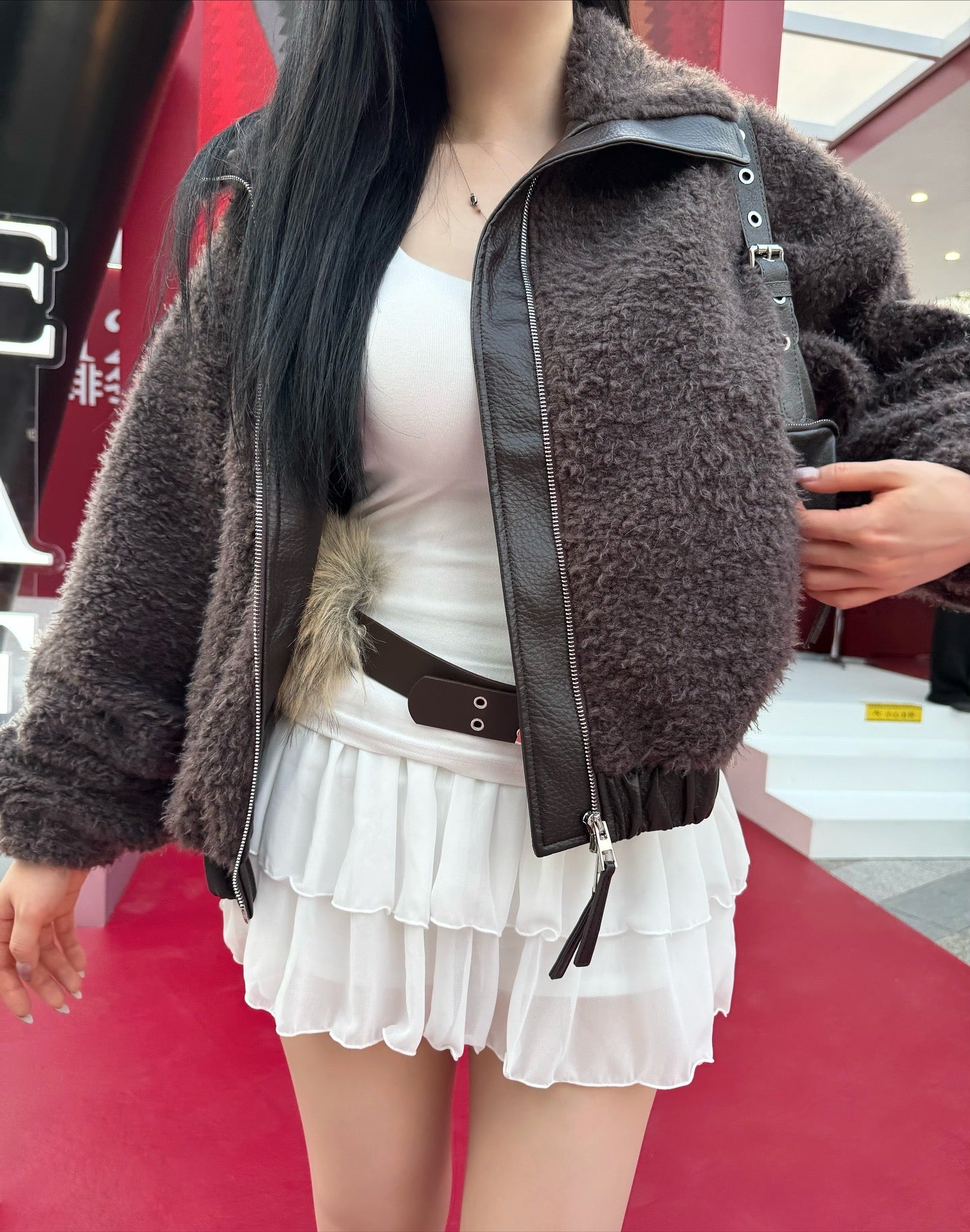 MS51057 Wool leather jacket