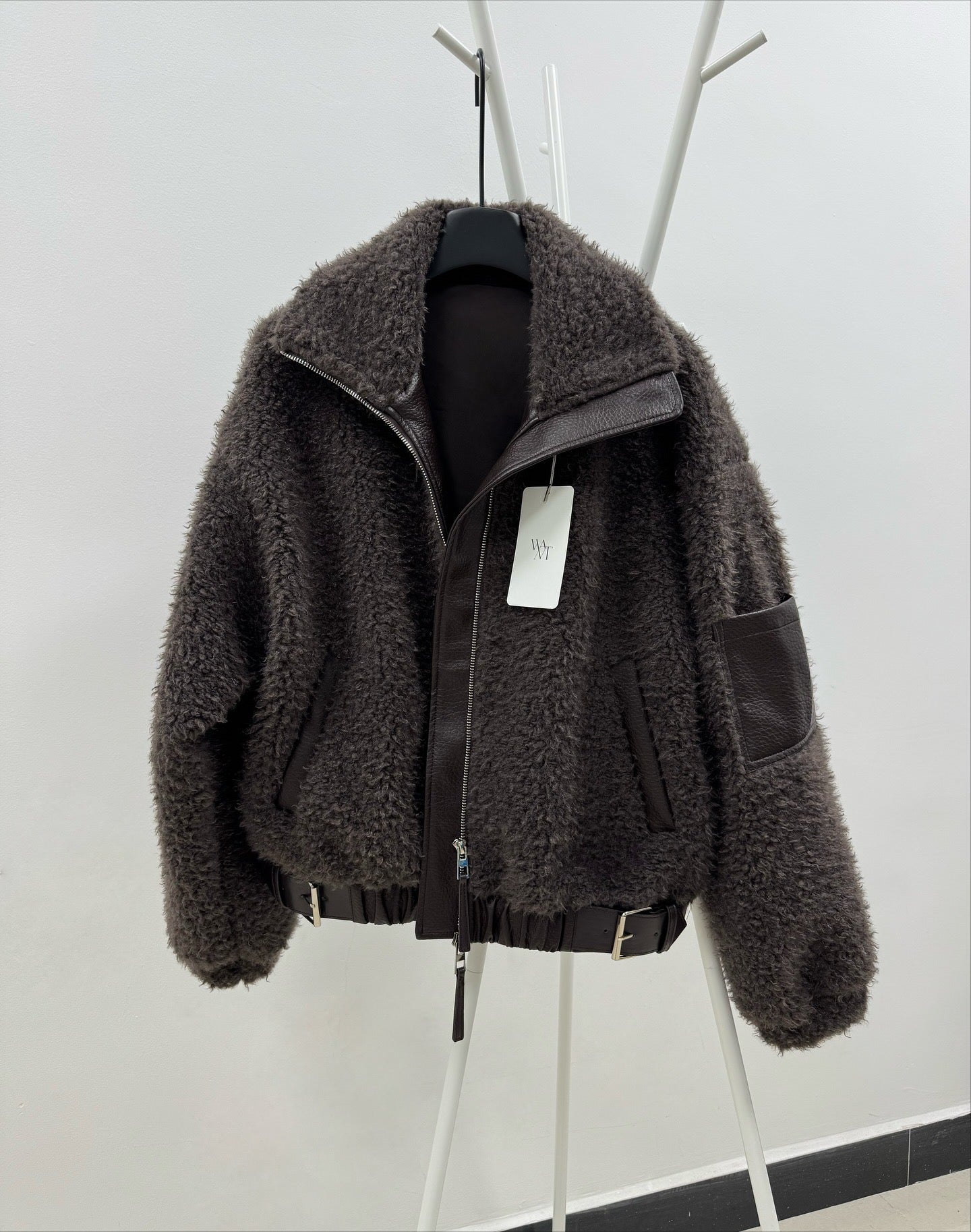 MS51057 Wool leather jacket