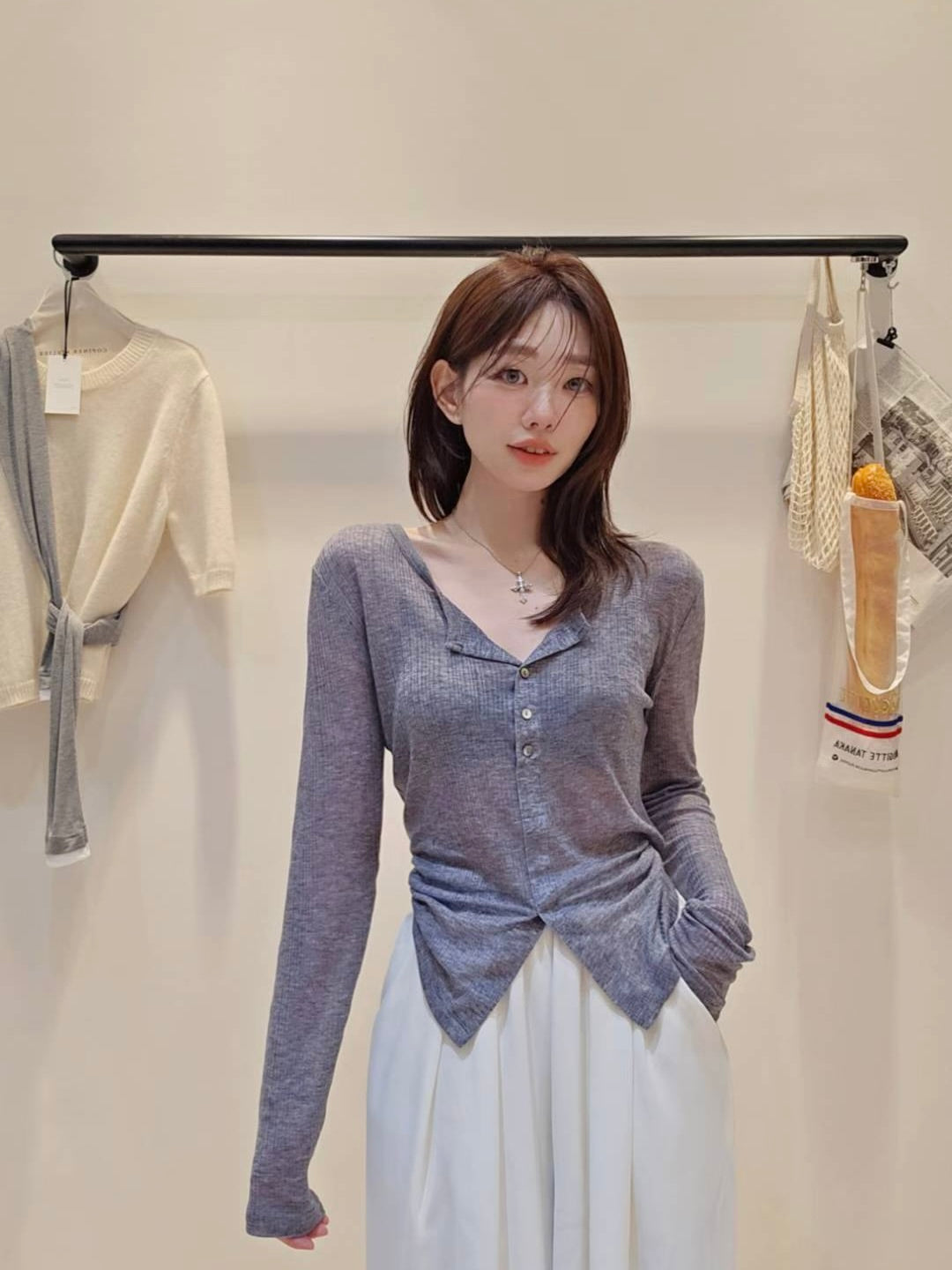 MS51001 Henry tencel top