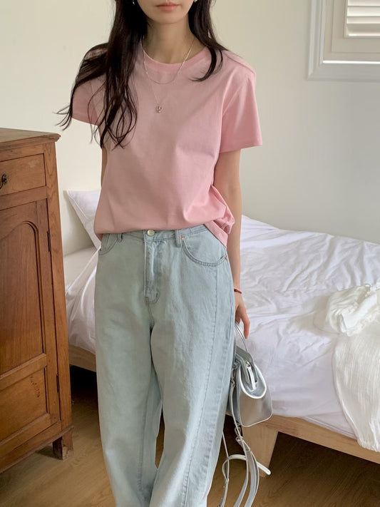 MS60329 Basic macaron tee