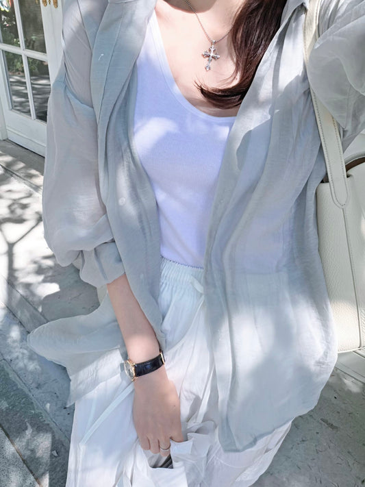 MS60602 Sunday airy tencel blouse