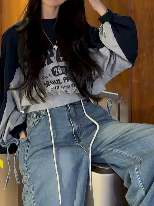 MS60224 Dual tone crop top