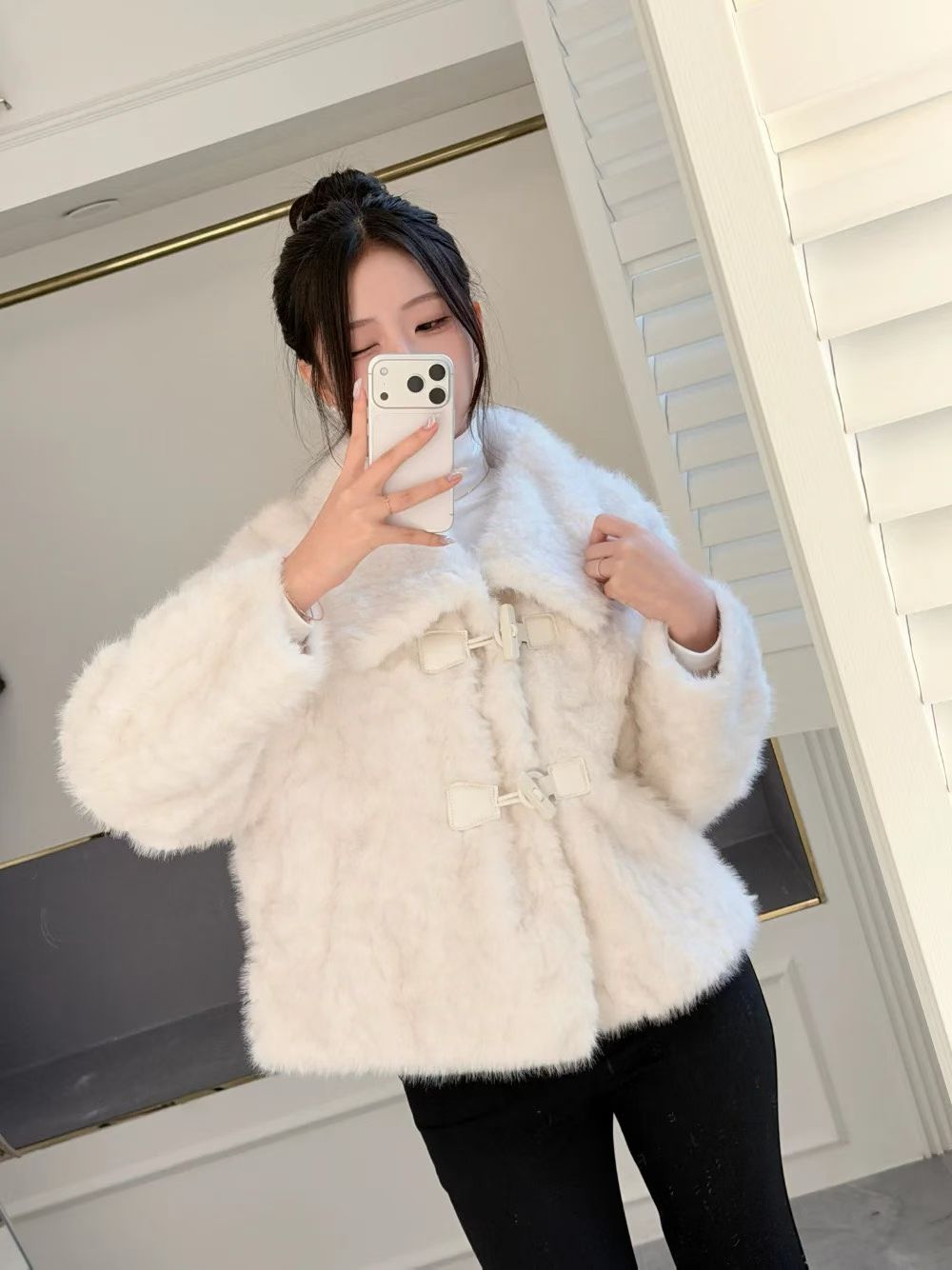 MS51252 Curly fur jacket