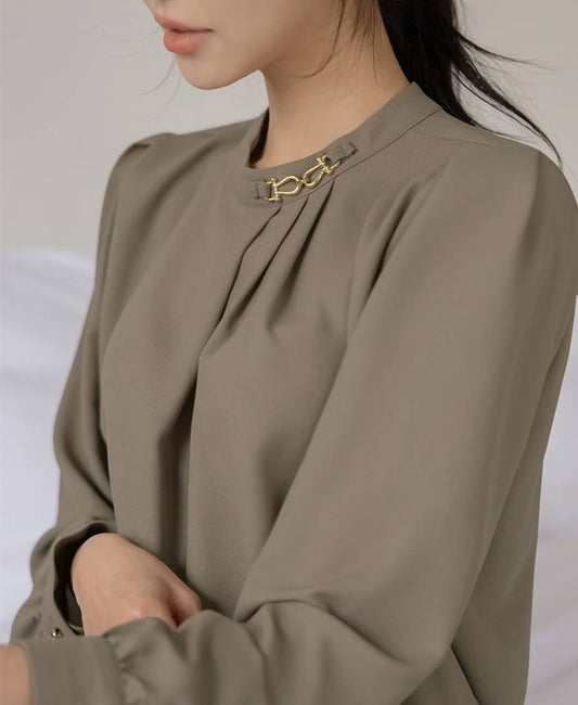 MS50956 Frill chiffon blouse