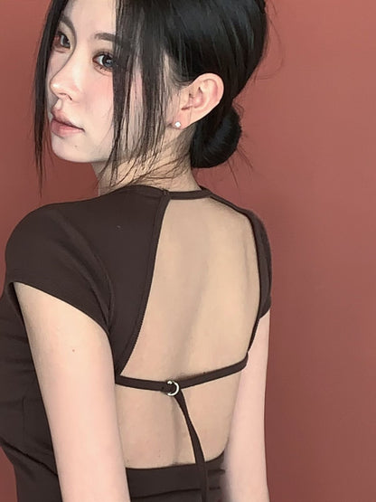MS60414 Back whisper tie top