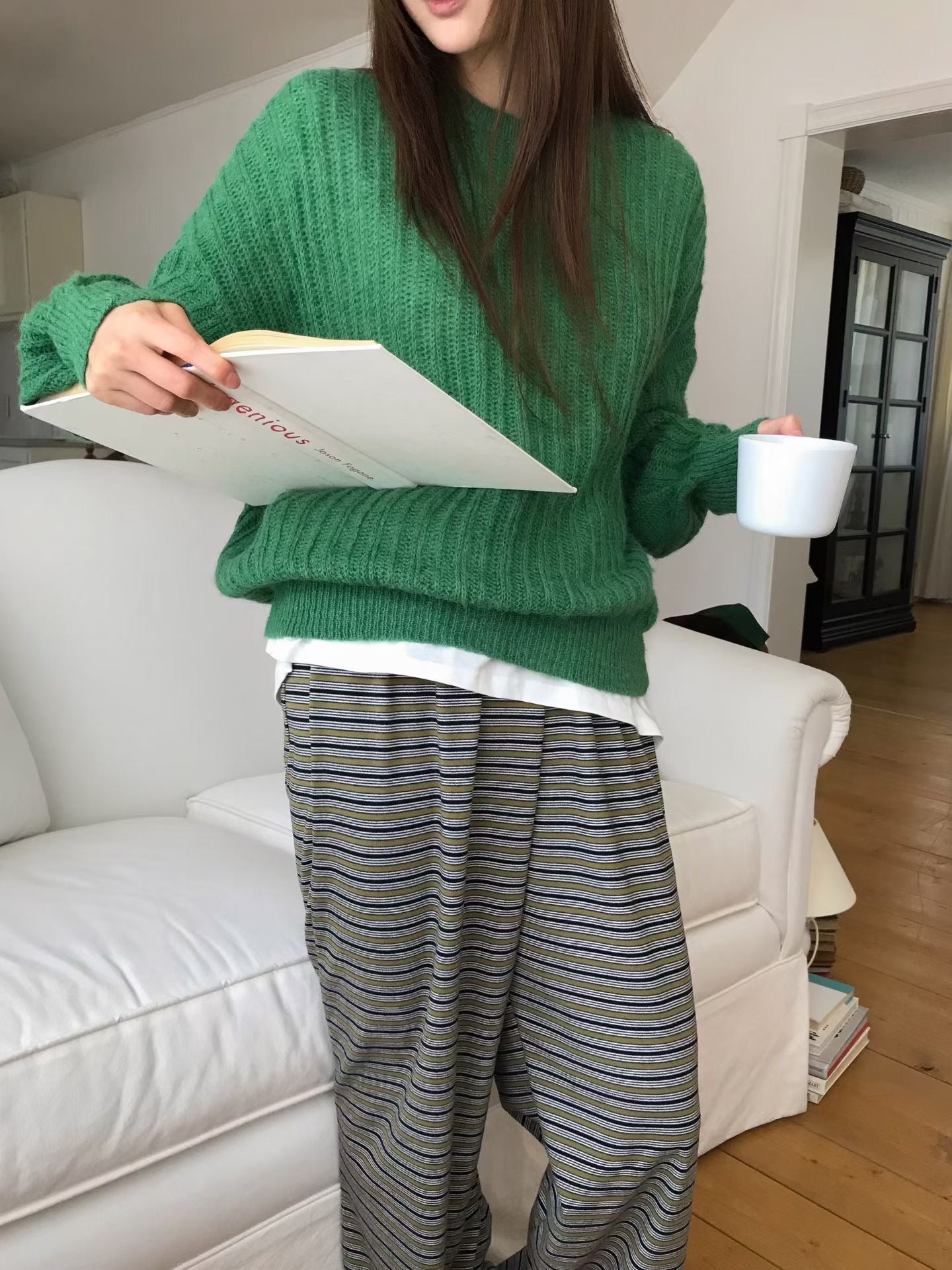 MS51067 Daily comfort cotton trousers