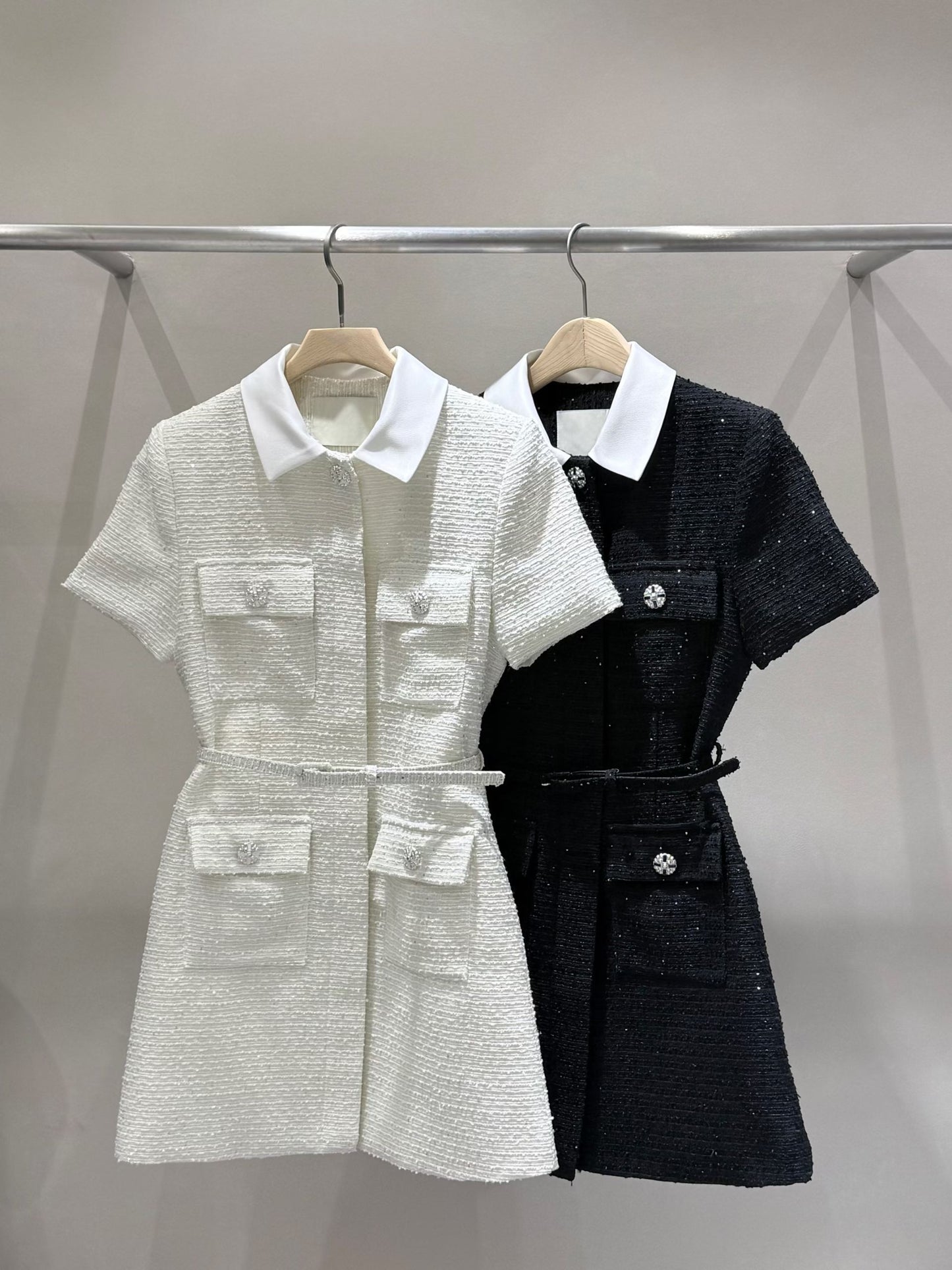 MS60410 Cherie Contrast Tweed Dress
