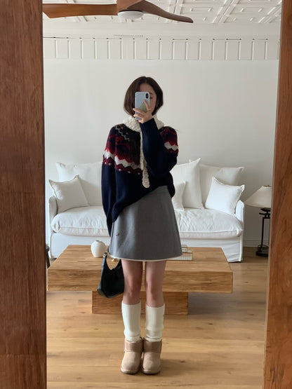 MS51082 Embroidery sweater