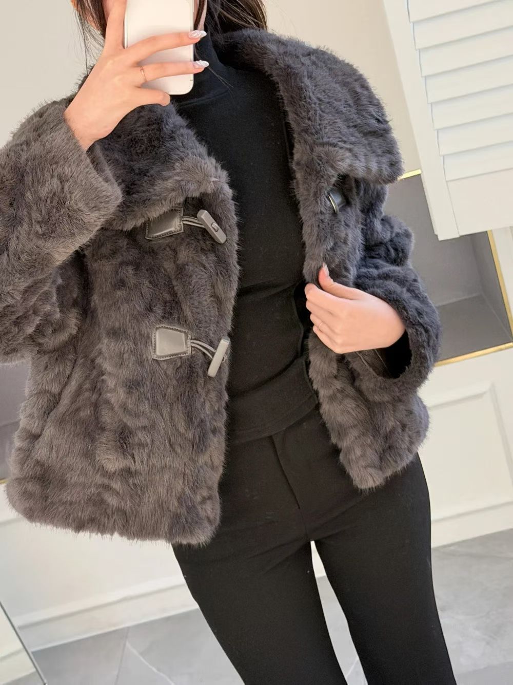 MS51252 Curly fur jacket