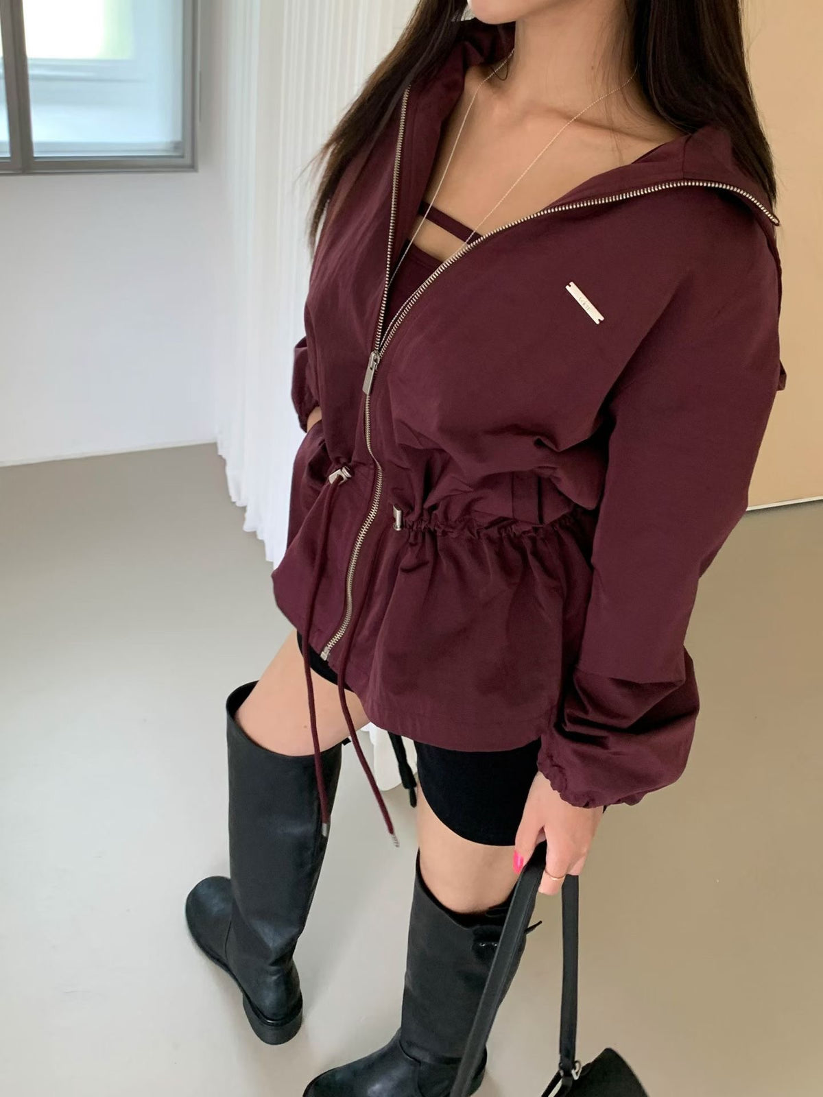 MS60915 Helen hoodie blazer outer