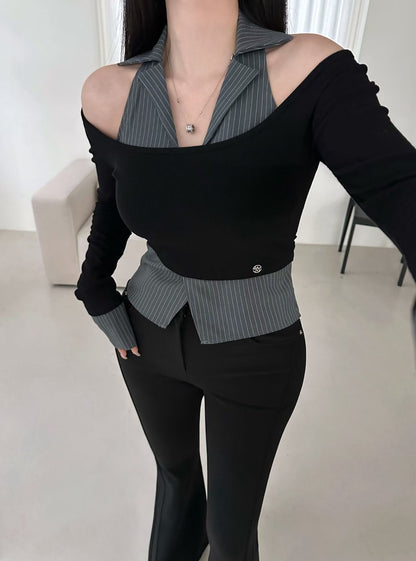 MS60921 Nymph collar blouse