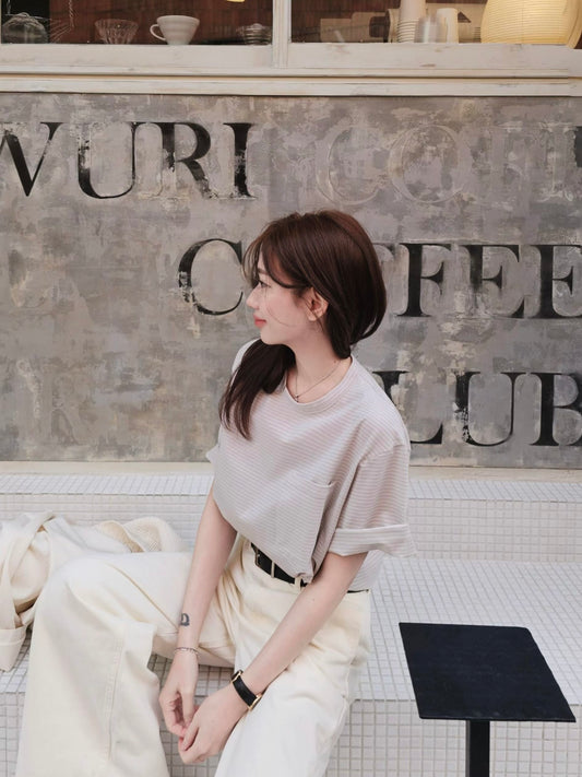 MS60364 Fion stripes tee