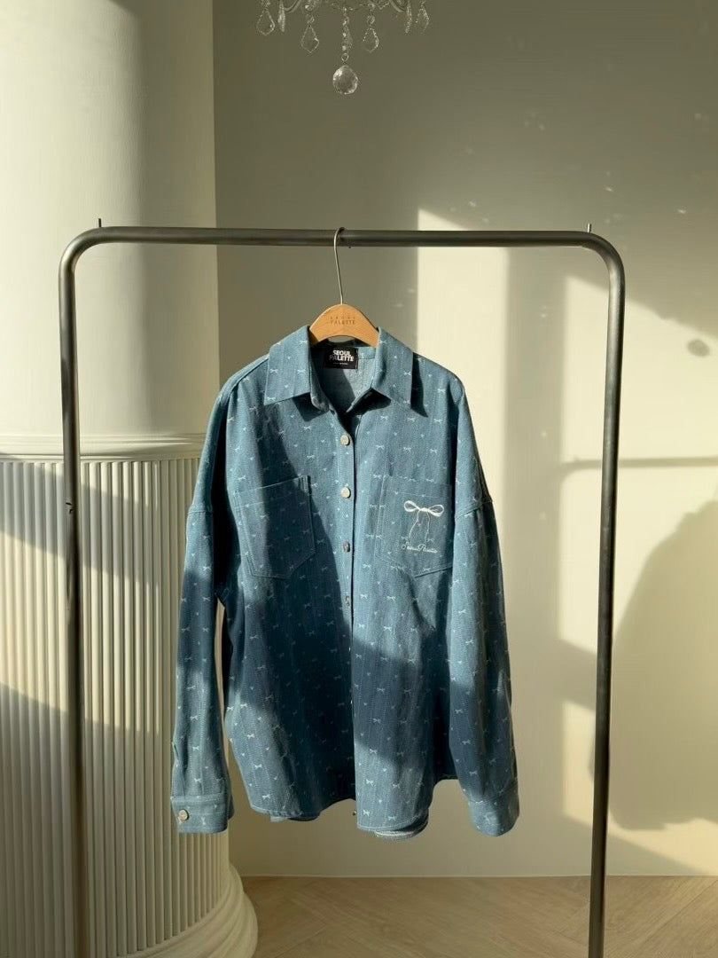 MS60254 Soft blue ease shirt