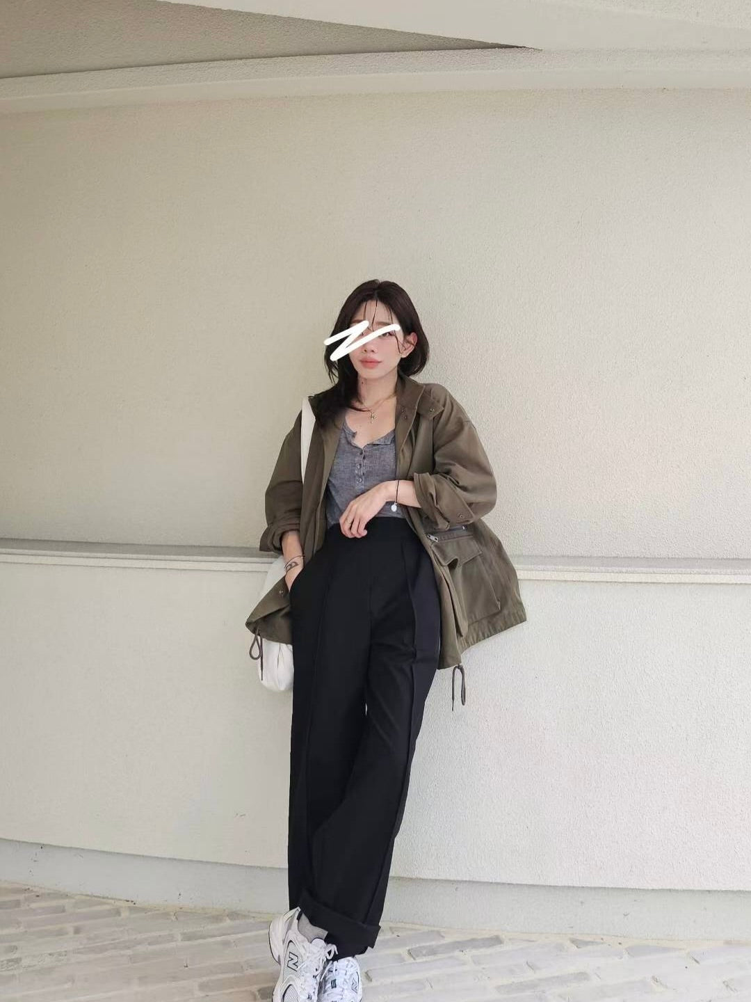 MS51077 Trendy suit trousers